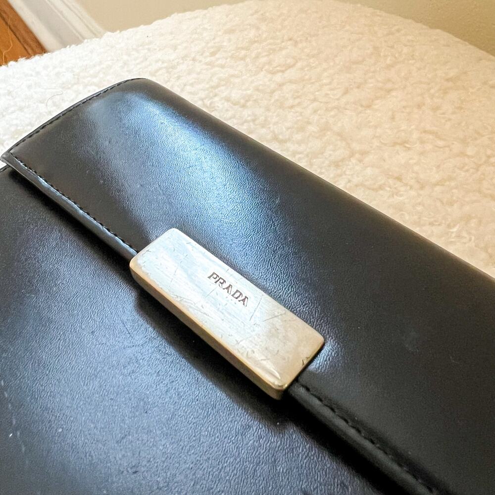 PRADA Black Leather Wallet - Picture 2 of 10